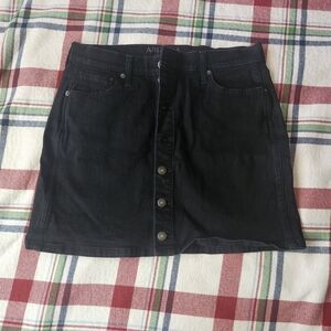 Black Jean mini skirt